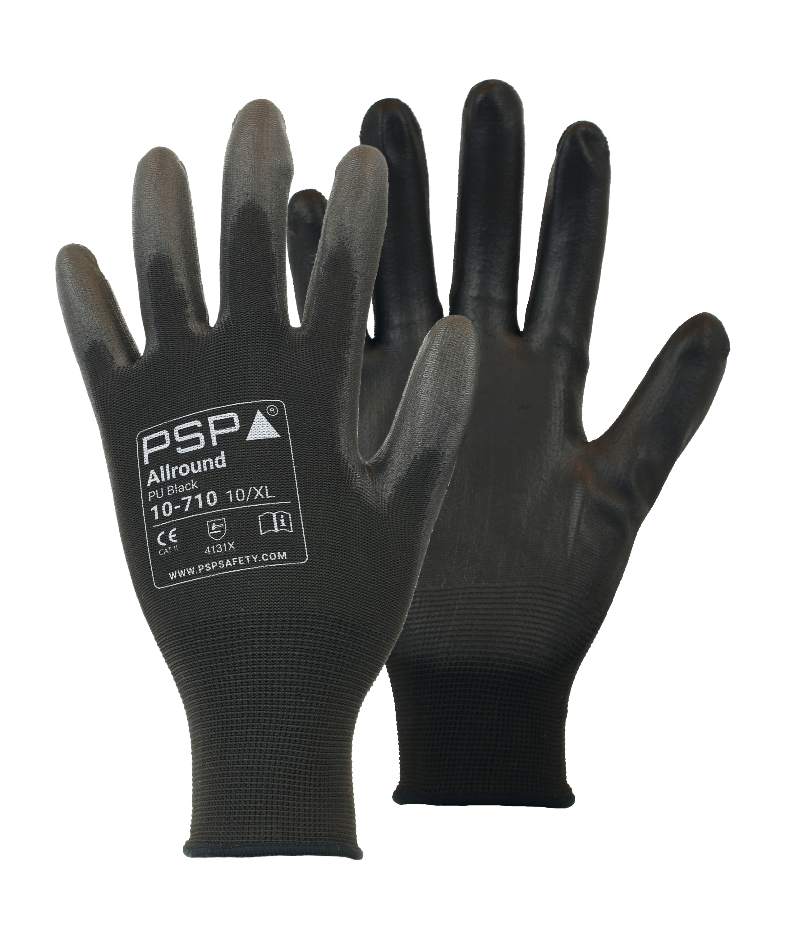 PSP 10-710 Allround PU Black Nylon, 10
